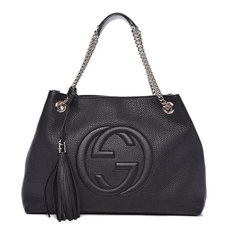 Gucci Pebbled Calfskin Soho 